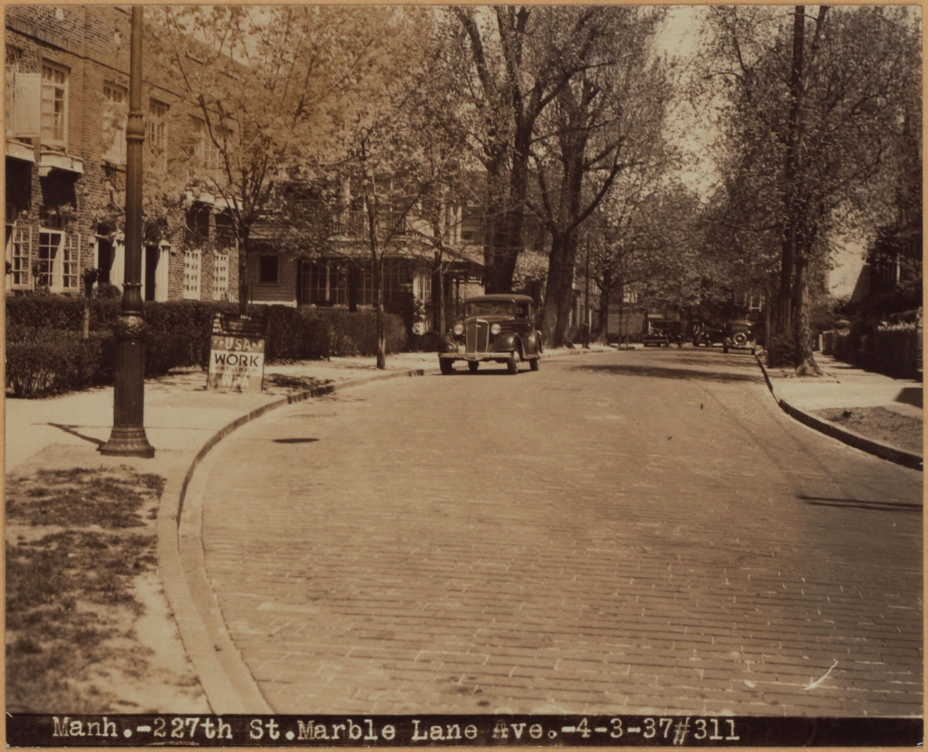 Manhattan: Van Corlear Place - 227th Street (West), 1937