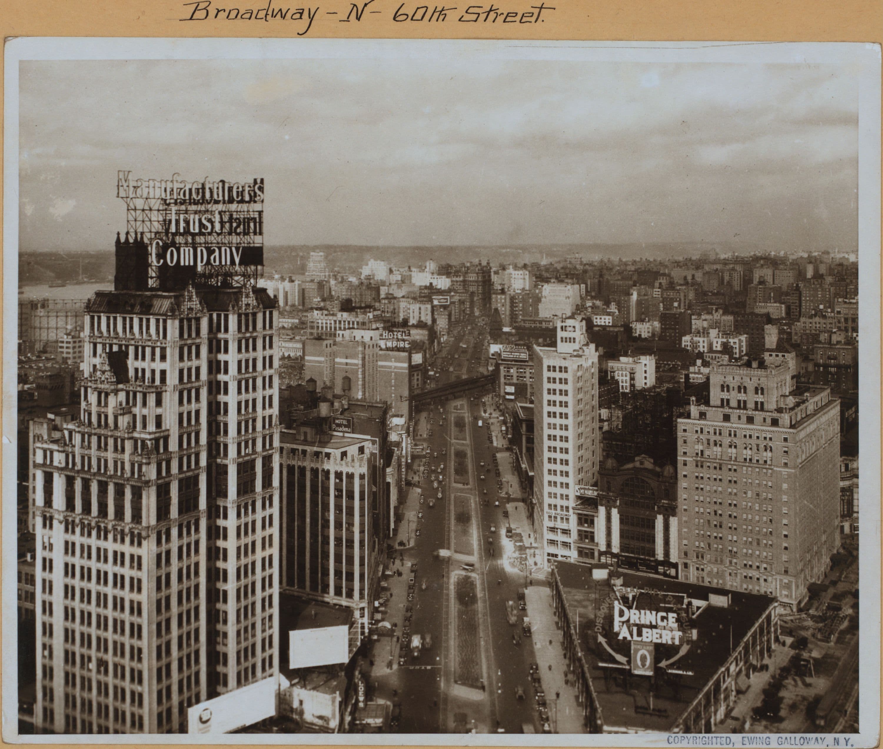 Manhattan: Broadway - 60th Street, 1928