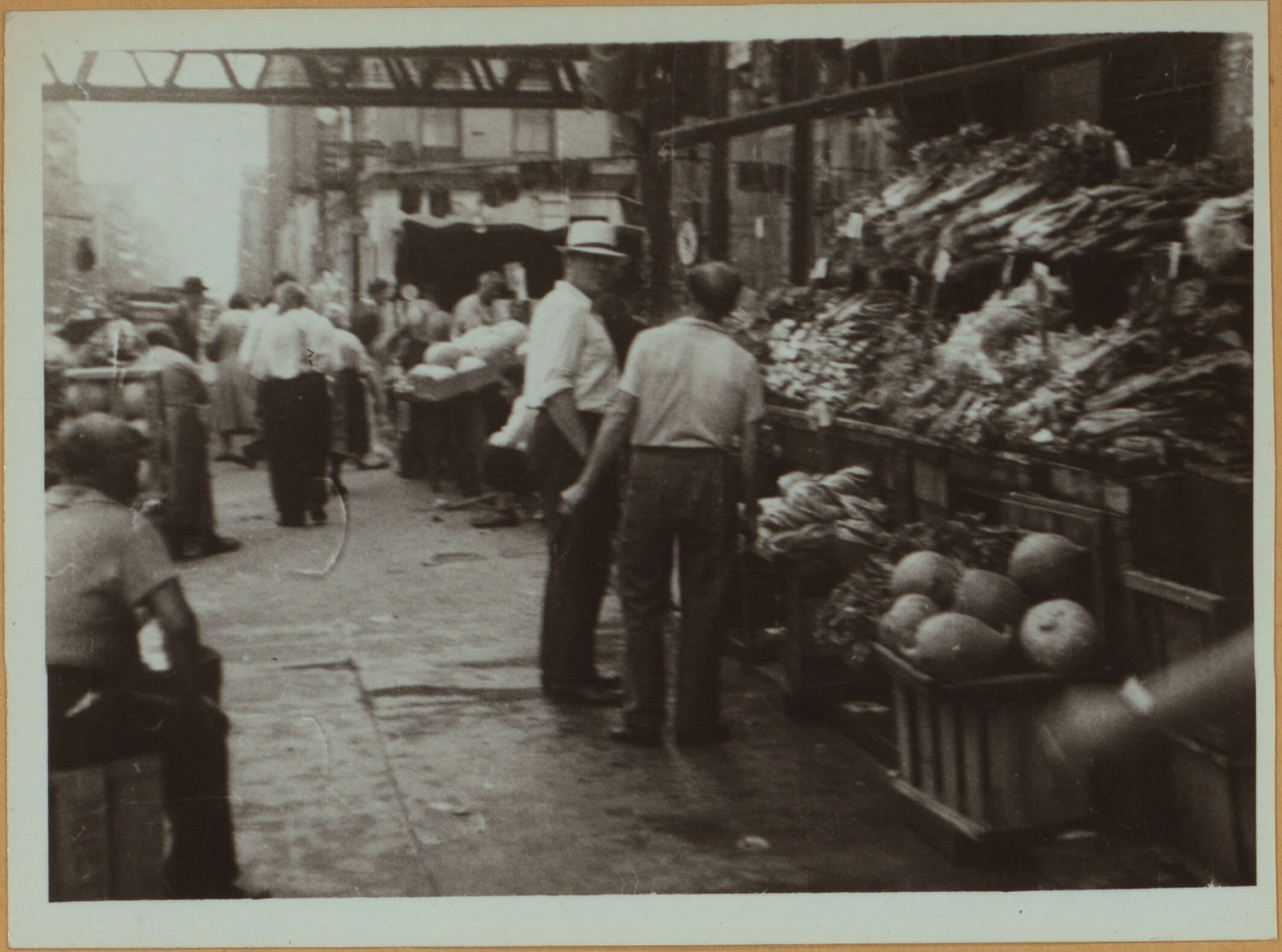 Occupations - Peddlers - Foodstuffs - The pushcart market.