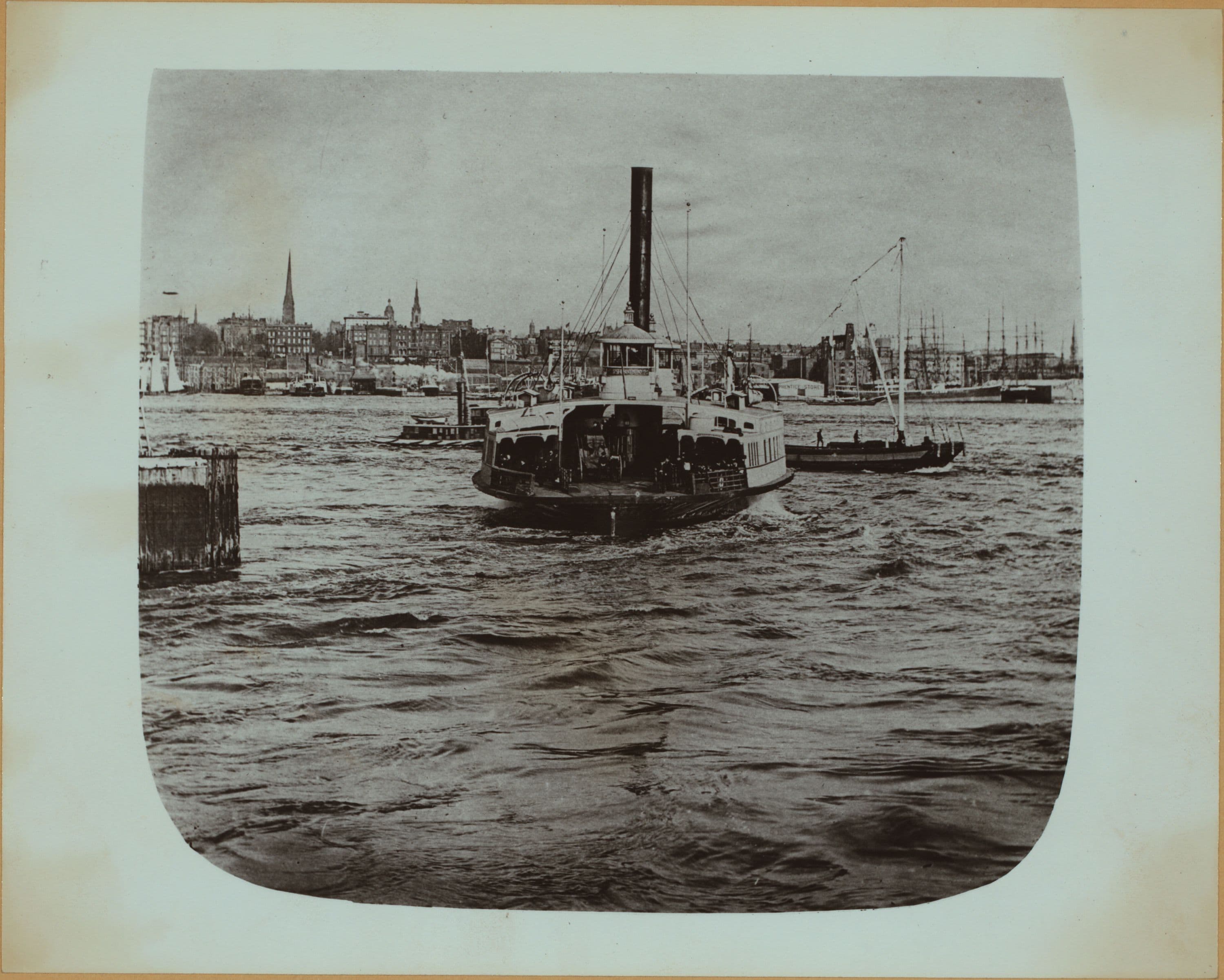 East River - River scenes - Fulton Street ferry.