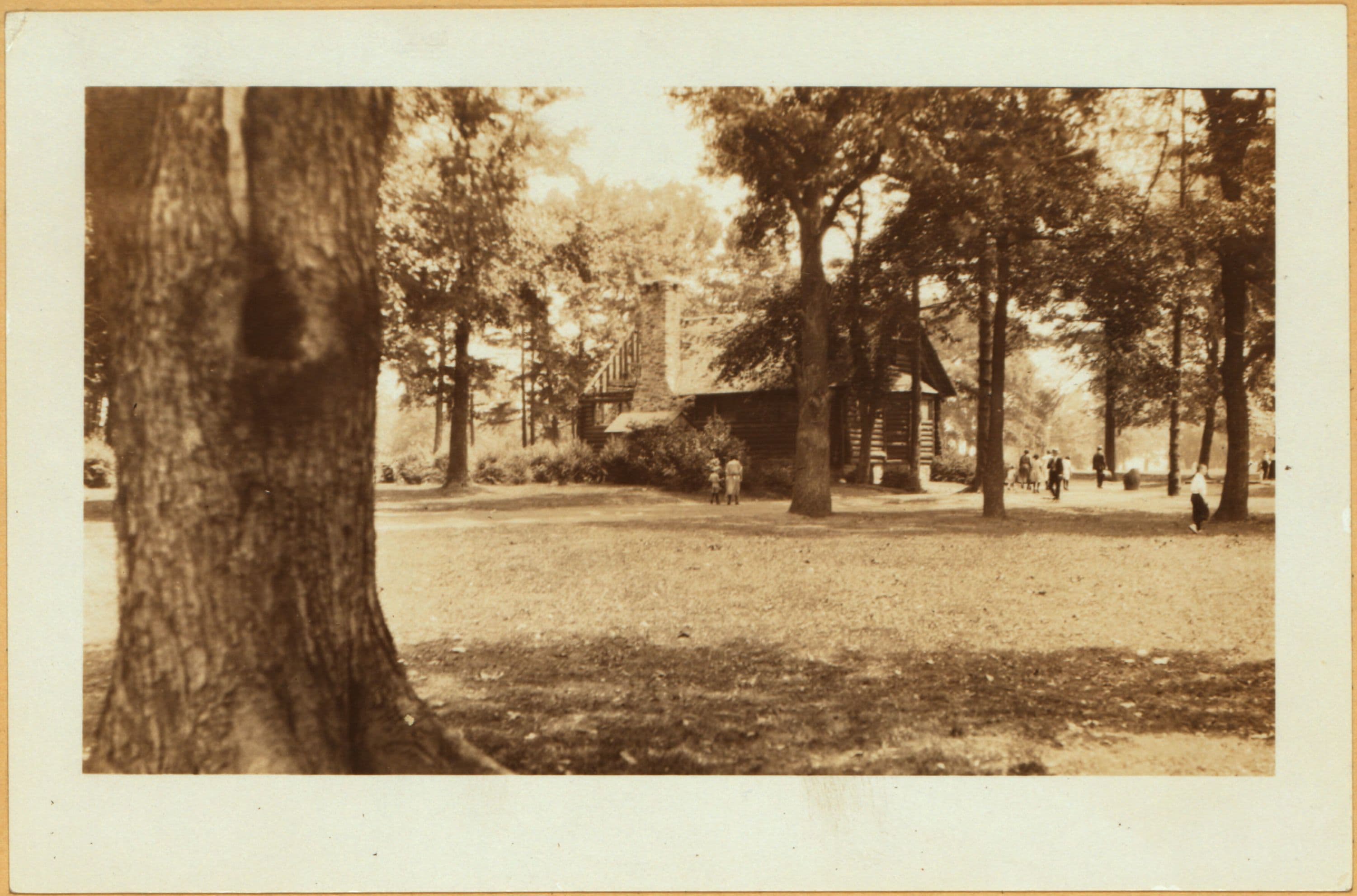 Bronx: Pelham Bay Park - log cabin.