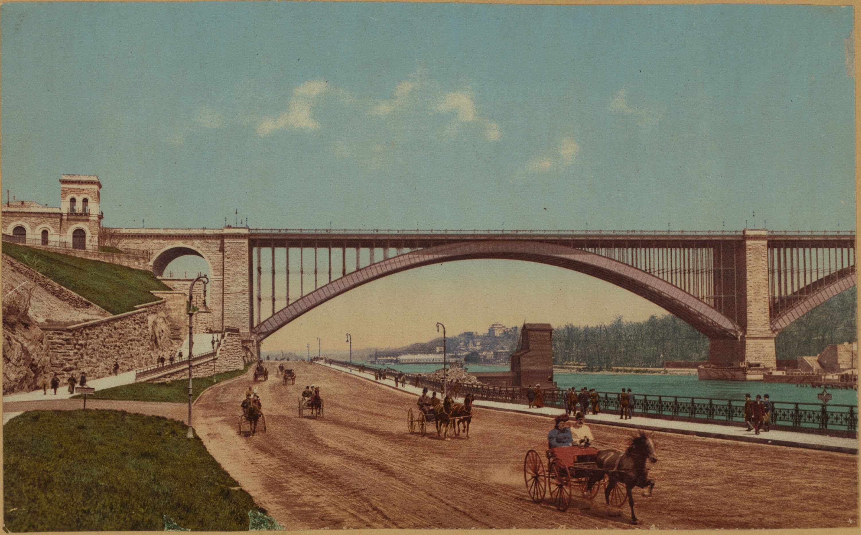 Bridges - Washington Bridge over Harlem River - Harlem River Speedway.