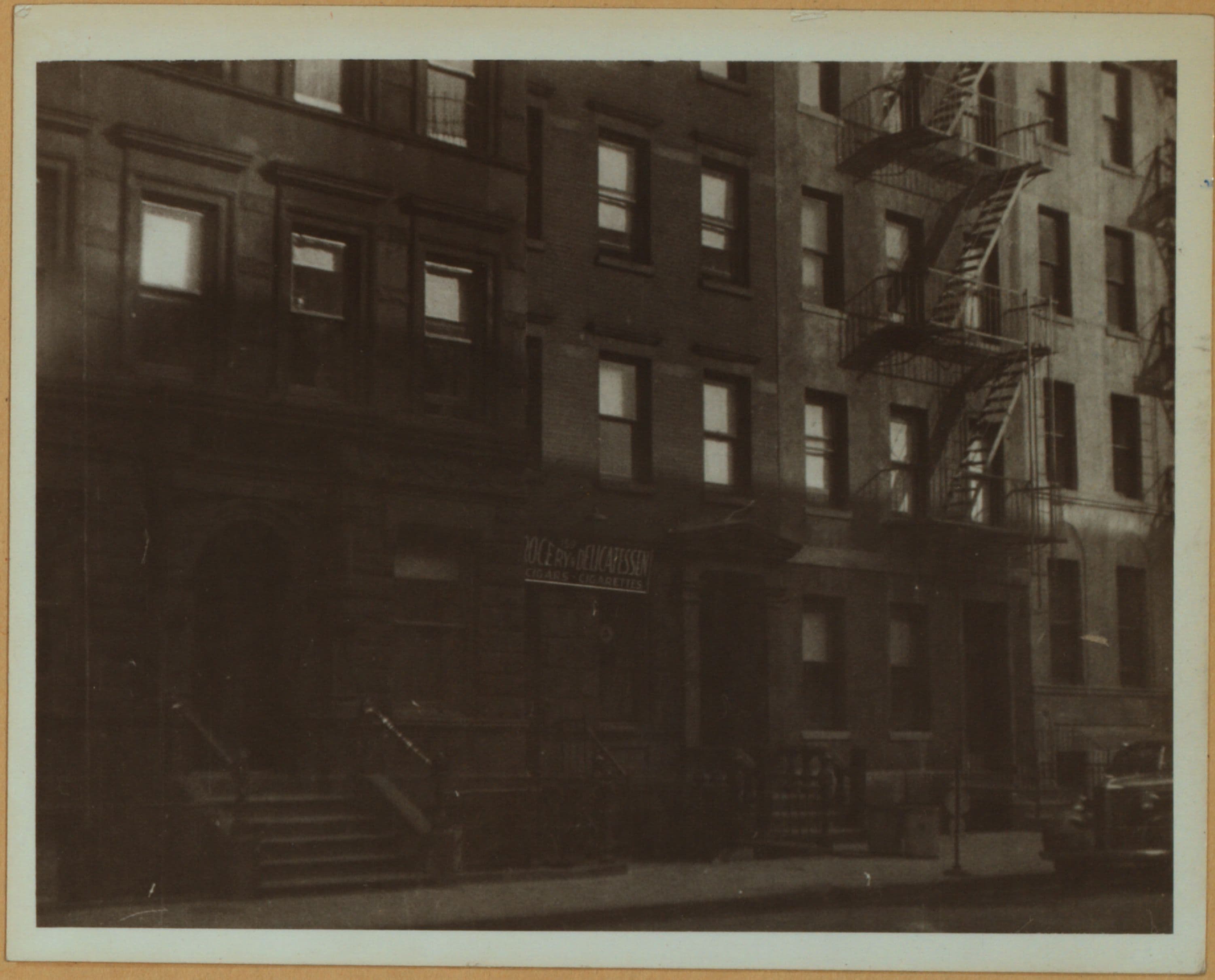 Social conditions - Housing - Views of tenements in poor neighborhoods of Manhattan.