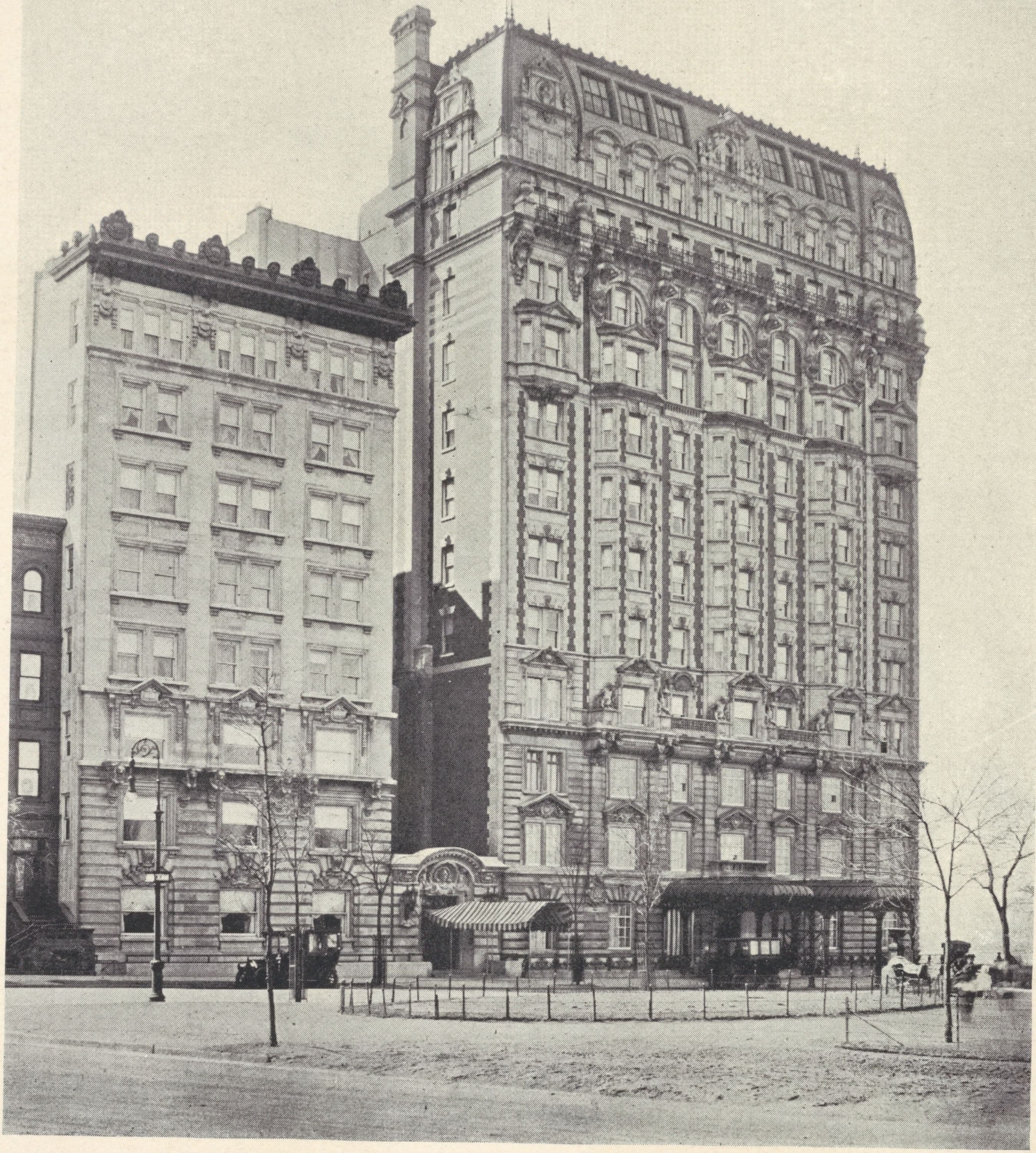 The Chatsworth and Annex, 72nd Street and Riverside Drive, 1908