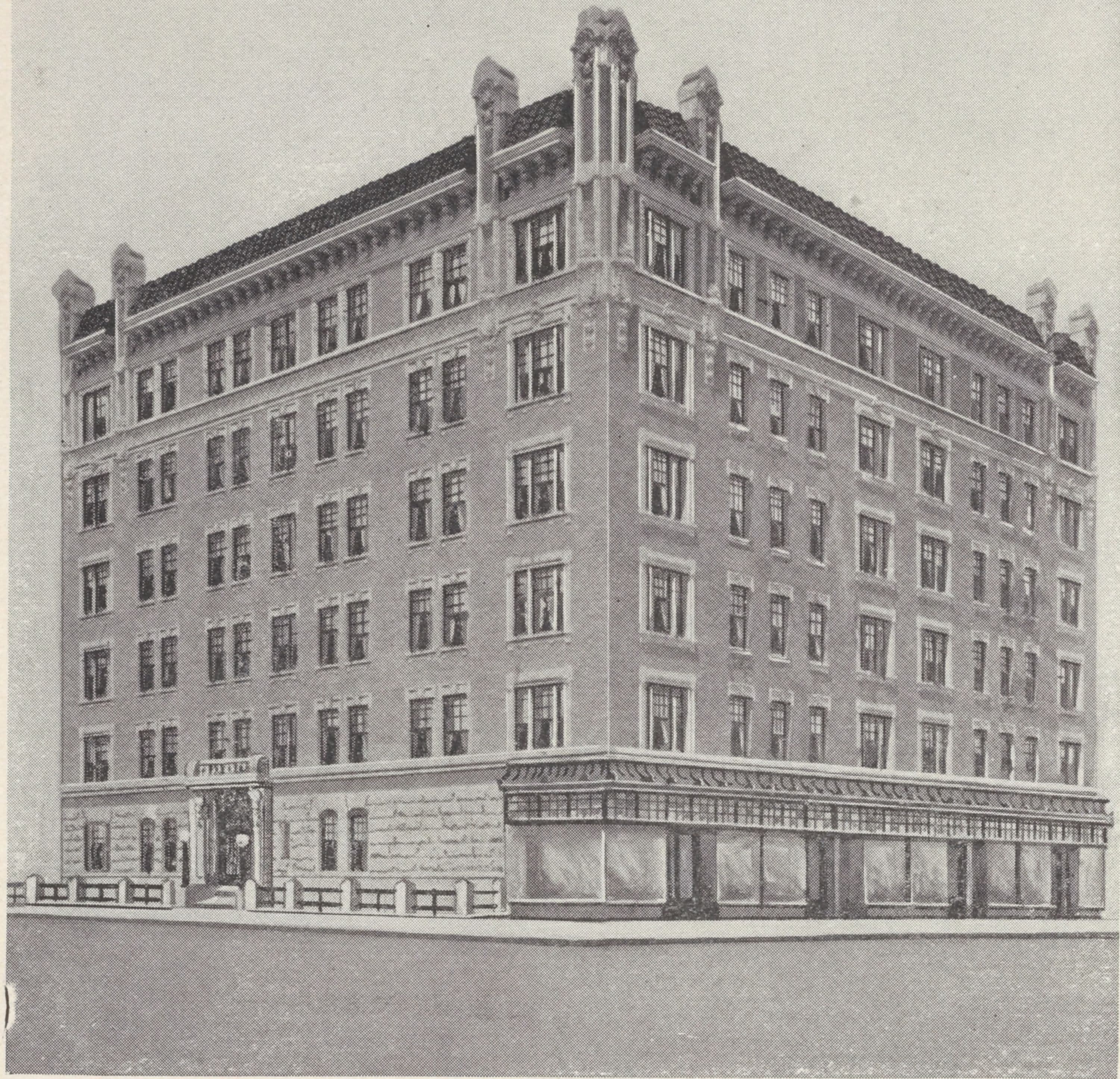 The General Washington, northwest corner St. Nicholas Avenue and 180th Street; Plan of first floor; Plan of upper floors., 1909