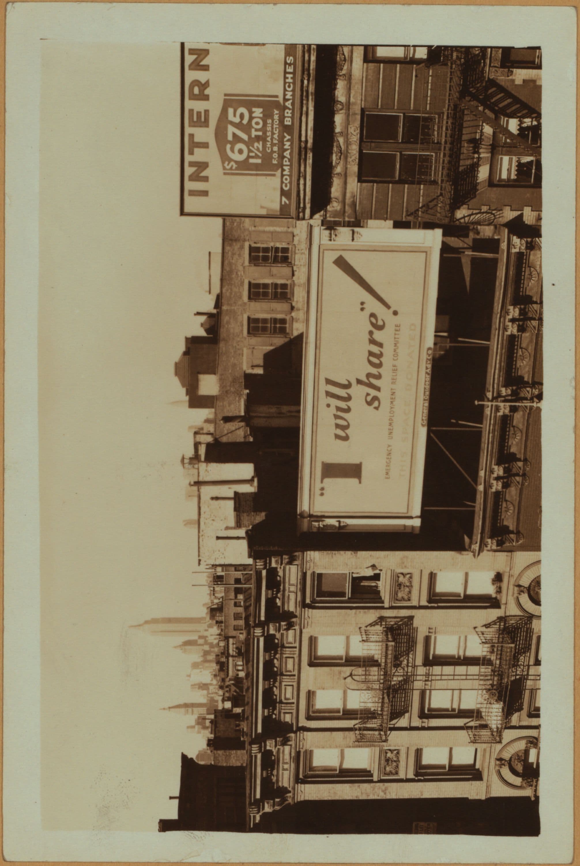 Advertisements - Advertising signs and billboards., 1932–1936