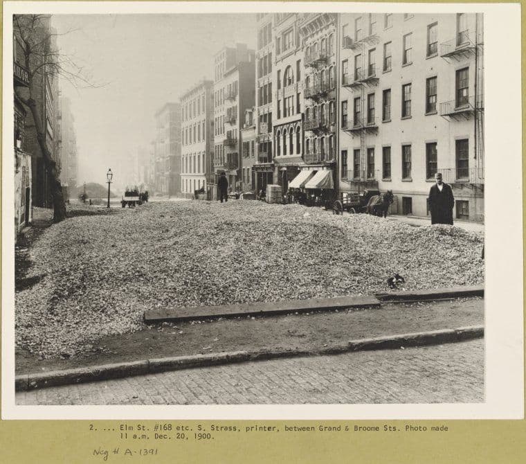 Elm Street between Grand and Broome Streets