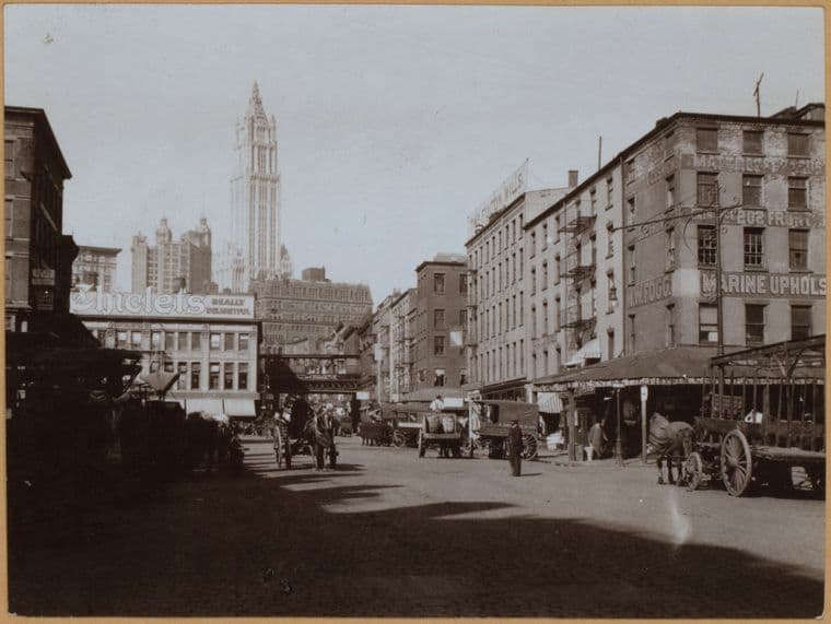 Manhattan: Fulton Street - Front Street, 1914
