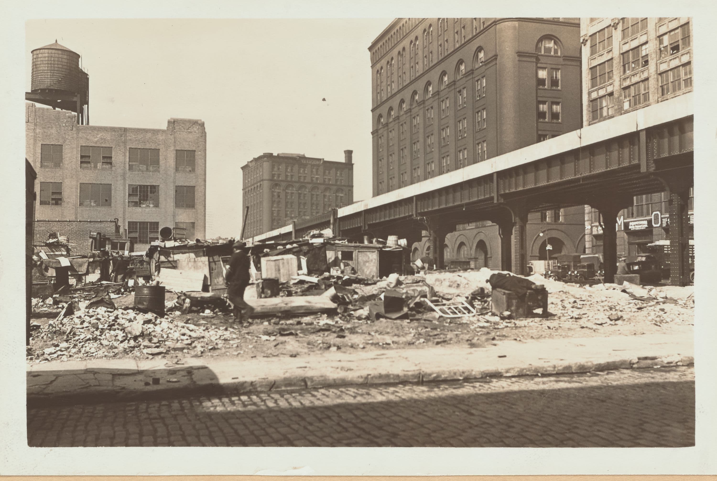 Squatters Colony at the Morton Street and Washington Street.