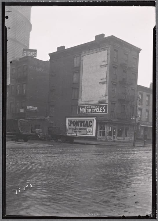 Tenements; Emil Recke Motorcycles: W. 45th St. - 11th Ave., Manhattan