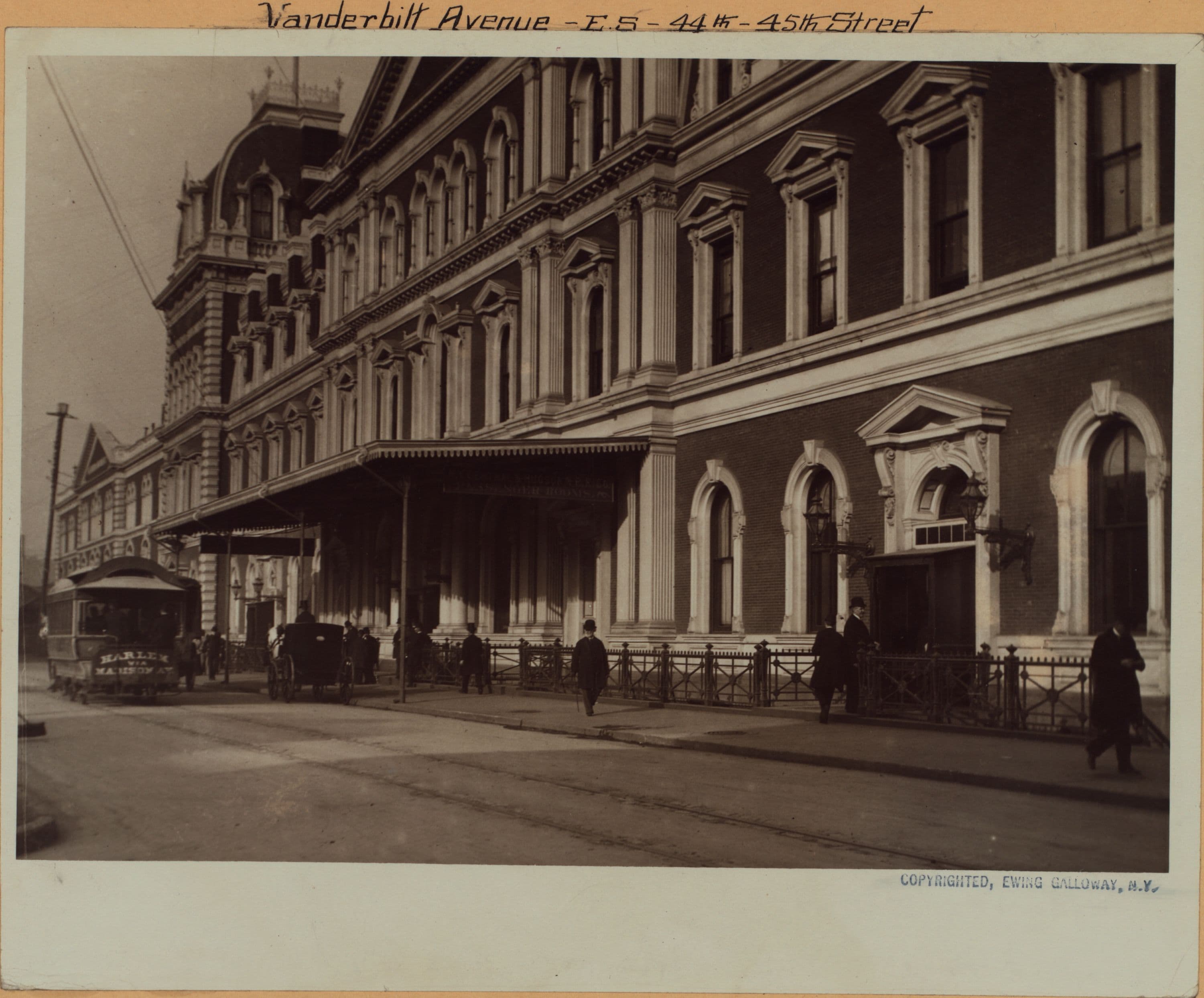 Manhattan: Vanderbilt Avenue - 44th street, 1889