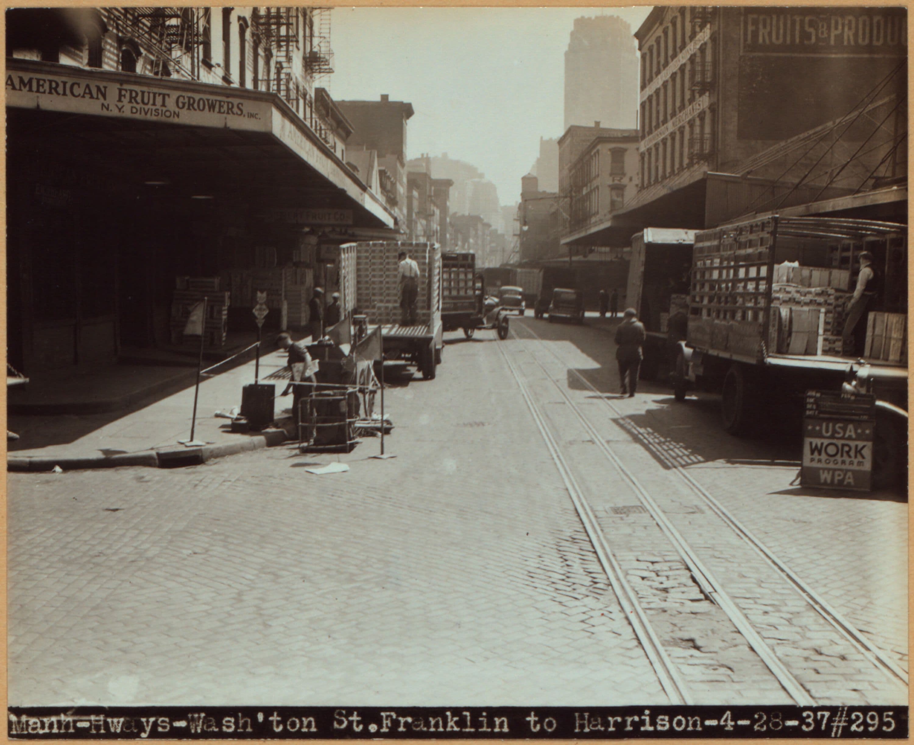Manhattan: Washington Street - Franklin Street, 1937